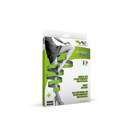 Wwo Meia Descanso AG 140den Kit 1+1 - Cor Natur Tam. L