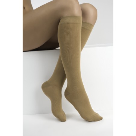 Wwo Meia Terapêutica AD Compressão Grau 2 Fechada - Cor Natur Tam. L