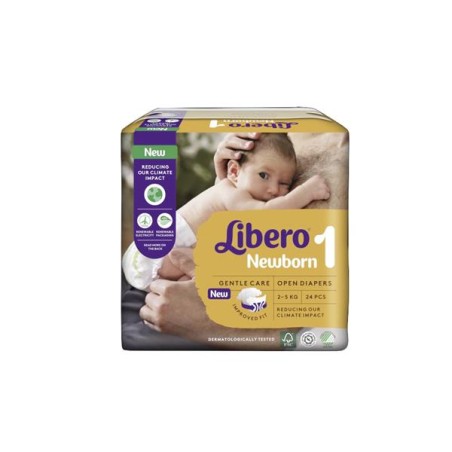 Libero Newborn Fraldas Tam.1 (X24 Unidades)