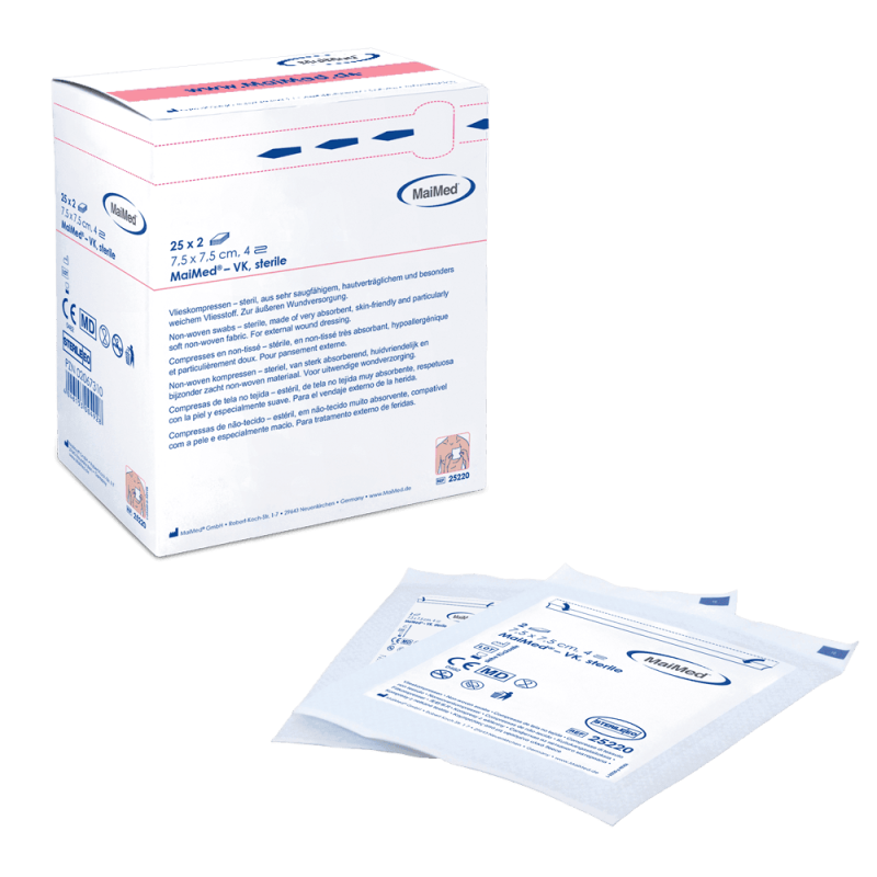 Maimed Compressas TNT Esterilizadas 5x5cm 25x2