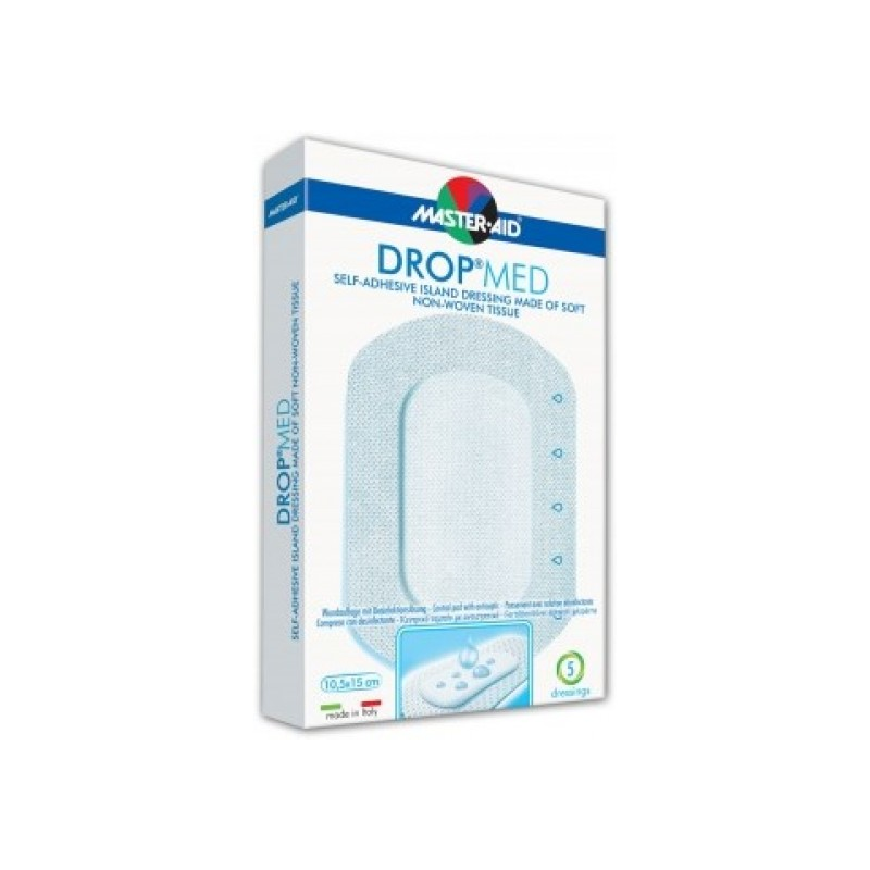 Master-Aid Drop Med Penso Pós-Operatório 10x8cm X5