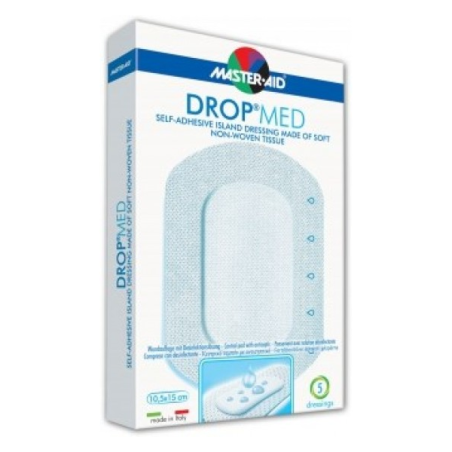 Master-Aid Drop Med Penso Pós-Operatório 10x8cm X5