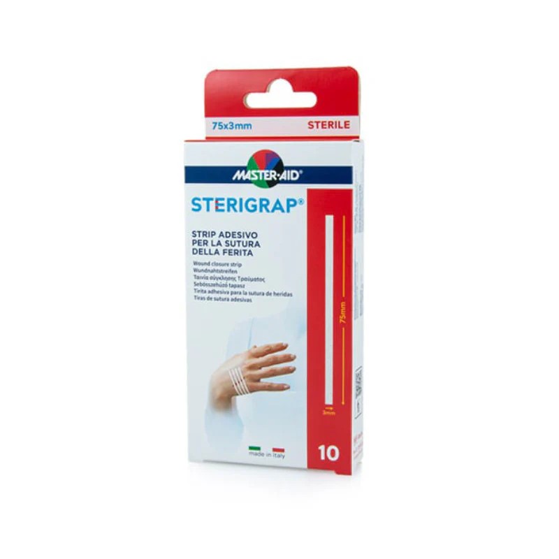 Master-Aid Sterigrap Tiras Adesivas para Sutura 75x3mm x10unid.