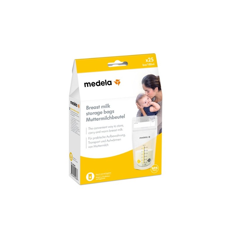 Medela Sacos de Conservação de Leite Materno 180ml x25 unidades