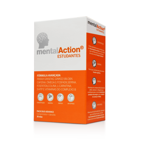 MentalAction Estudantes 30 Comprimidos +30 Cápsulas