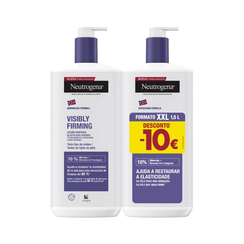 Neutrogena Visibly Firming Loção Corporal – Pack 2x750ml