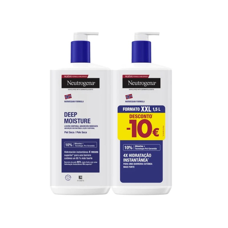 Neutrogena Hidratação Profunda Loção Corporal – Pack 2x750ml