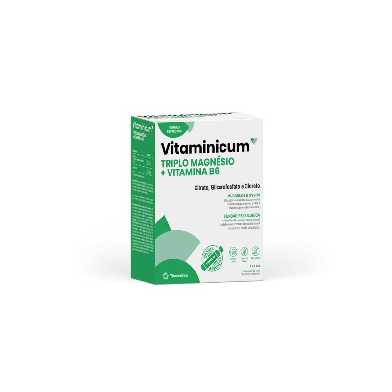 Vitaminicum Triple Magésio + Vitamina B6 30 comprimidos