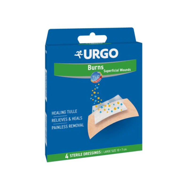 Urgo Queimaduras Penso Estéril Grande (x4 unidades)