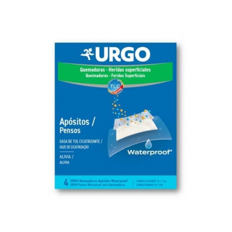 Urgo Queimaduras Pensos à Prova de Água (x4 unidades)