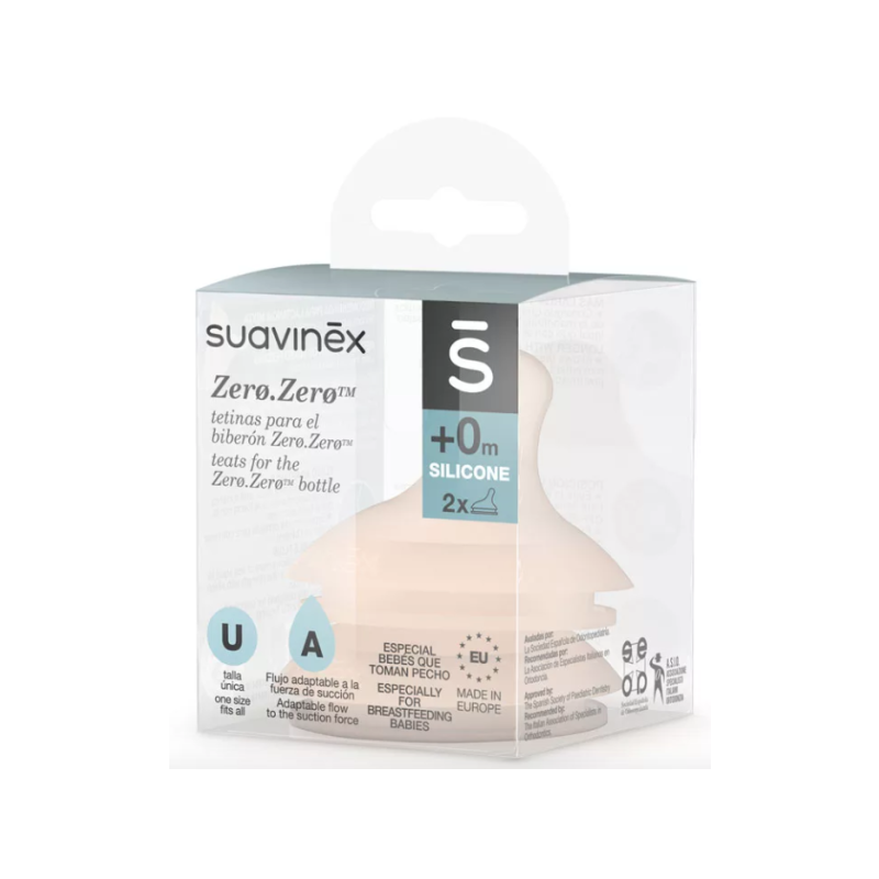 Suavinex Zerozero Tetina Silicone Anti-Cólicas (X 2Unidades)