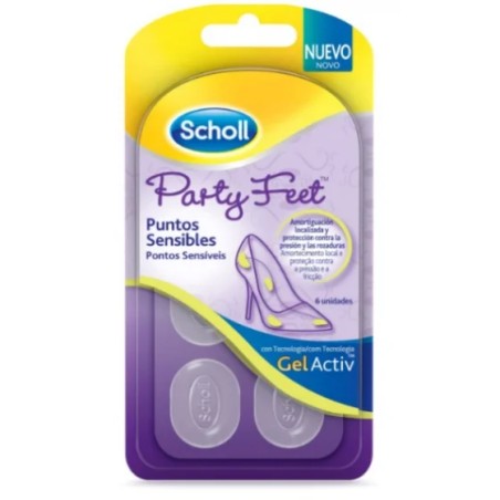 Scholl Party Feet Gelactiv Pontos Sensíveis