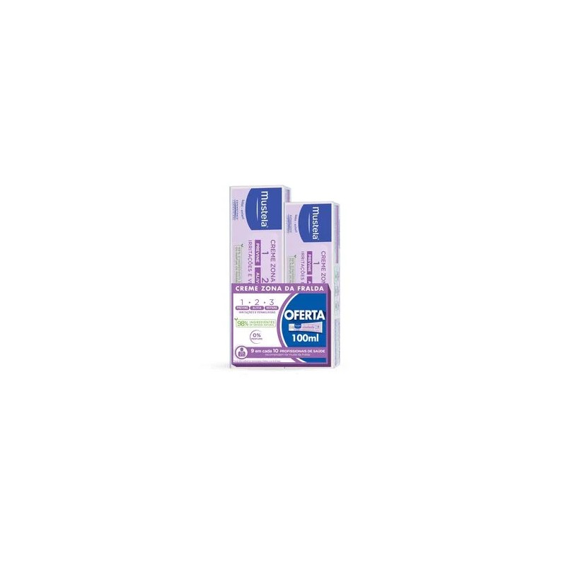 Mustela Bebé Creme Muda Fralda 123 150ml + OFERTA 100ml
