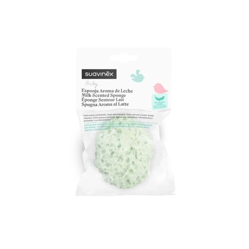 Suavinex Esponja com Aroma de Leite – Suave, Espumosa e Ideal para Bebé
