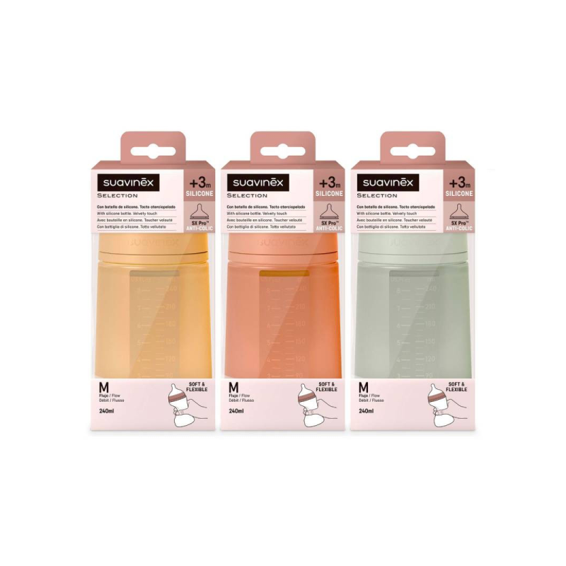 Suavinex Selection Biberão SX Pro Anti-colic Intense +3M 240ml