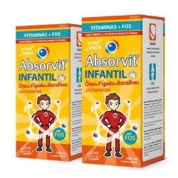 Absorvit Infantil Óleo de Figado de Bacalhau +Vitaminas - Emulsão 300mL