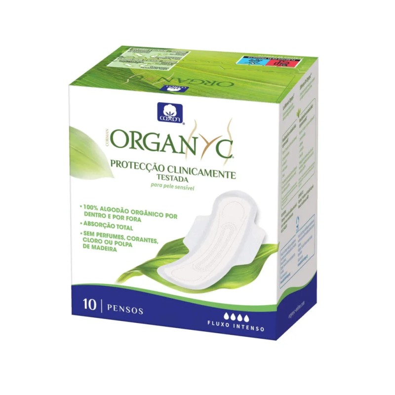 Organyc Penso Higiénico Intenso/Noite (x10 saquetas)