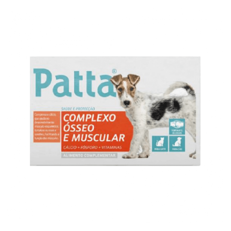 Patta Complexo Ósseo e Muscular Cão/Gato 60 Comprimidos