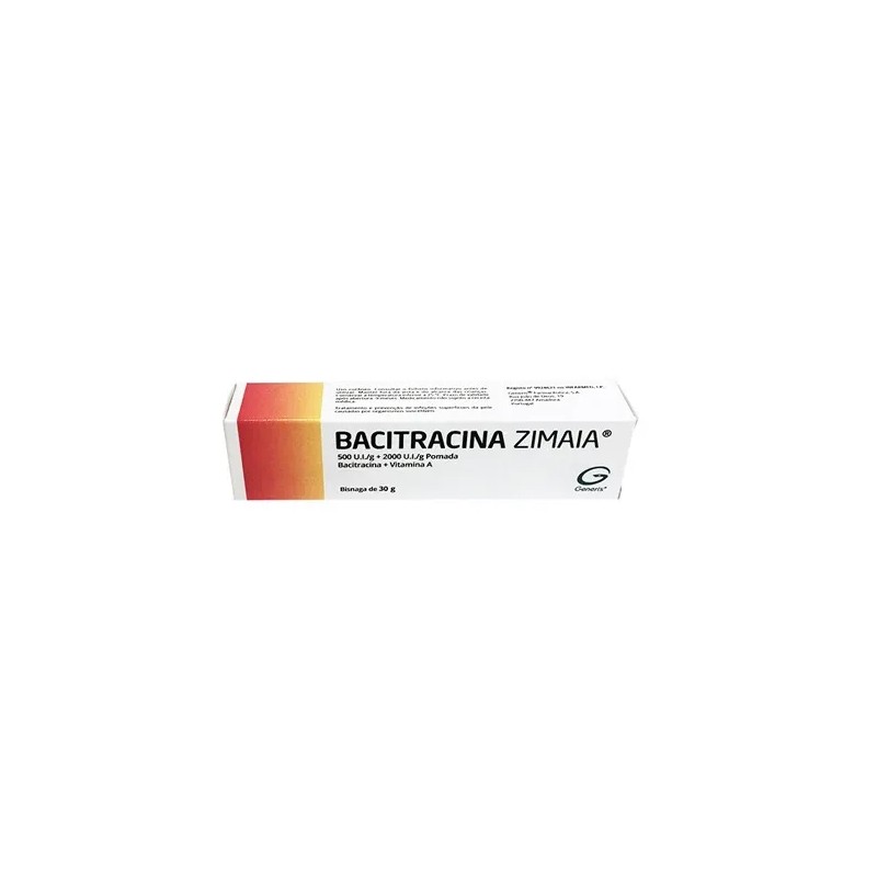 Bacitracina Zimaia 500/2000 UI/g Pomada 30g