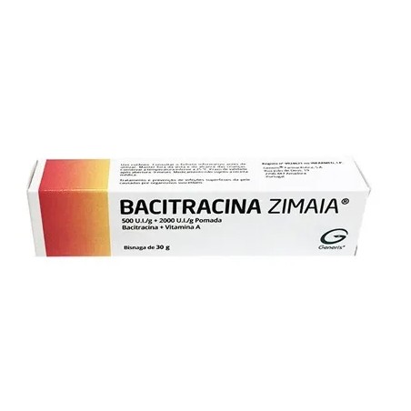 Bacitracina Zimaia 500/2000 UI/g Pomada 30g