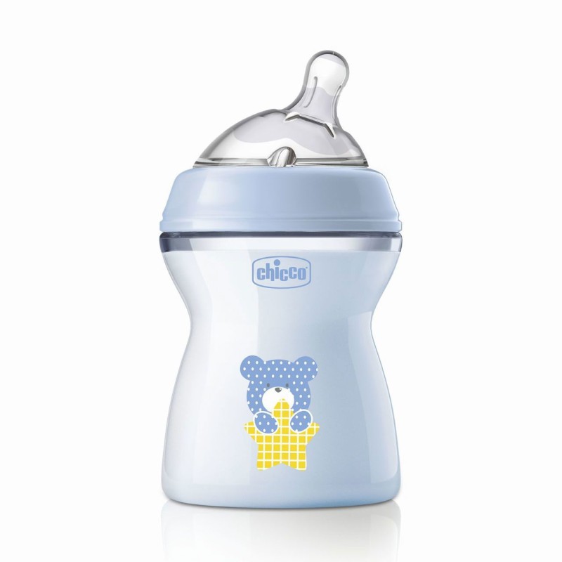 Chicco Biberão Natural Feeling Fluxo Médio 2M+ Azul 250ml
