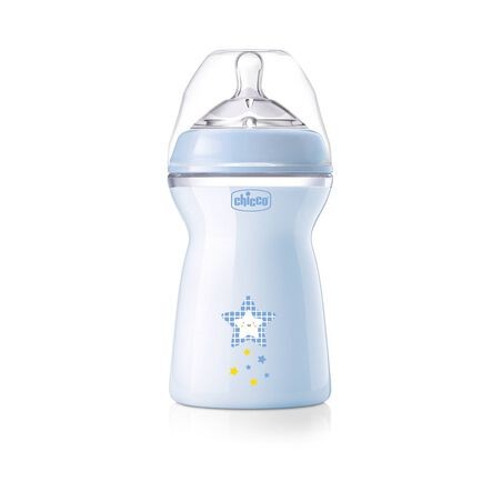 Chicco Biberão Natural Feeling Fluxo Rápido 6M+ Azul 330ml