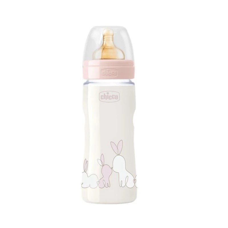 Chicco Biberão Original Touch 4M+ Latex Rosa 330ml