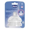 Chicco Tetina NaturalFeeling Fluxo Rápido 6M+ (x2 Unidades)