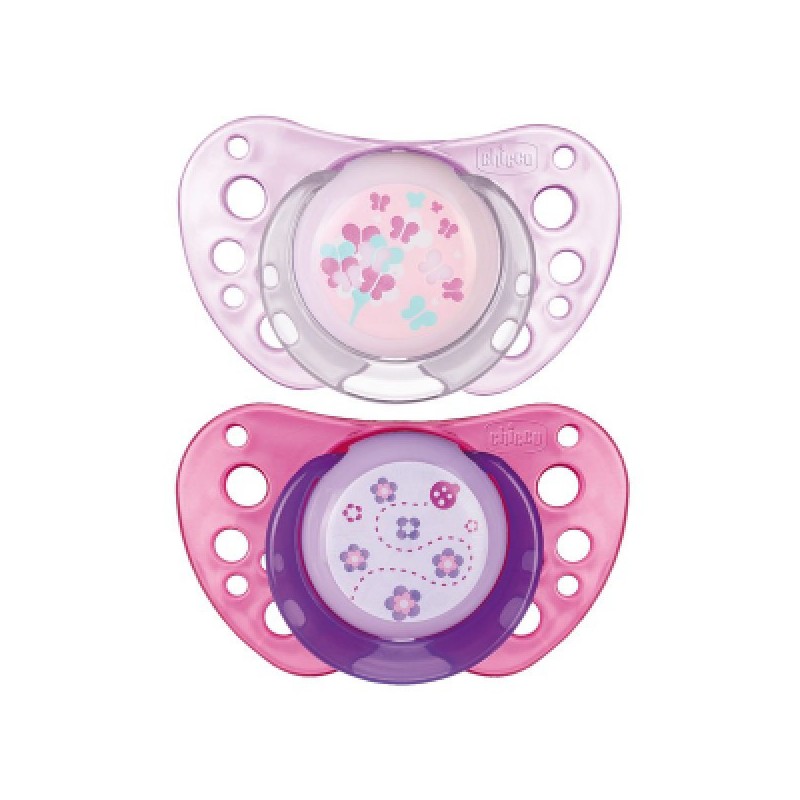 Chicco Chupeta Physio Air Silicone Rosa 0-6M (X 2Unidades)