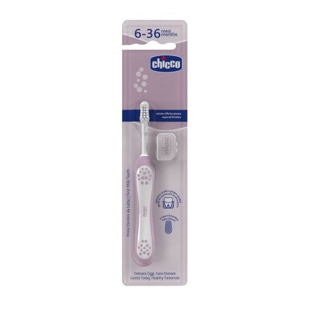 Chicco Escova de Dentes Leite 6-36M Rosa