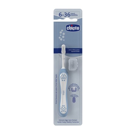 Chicco Escova de Dentes Leite 6-36M Azul
