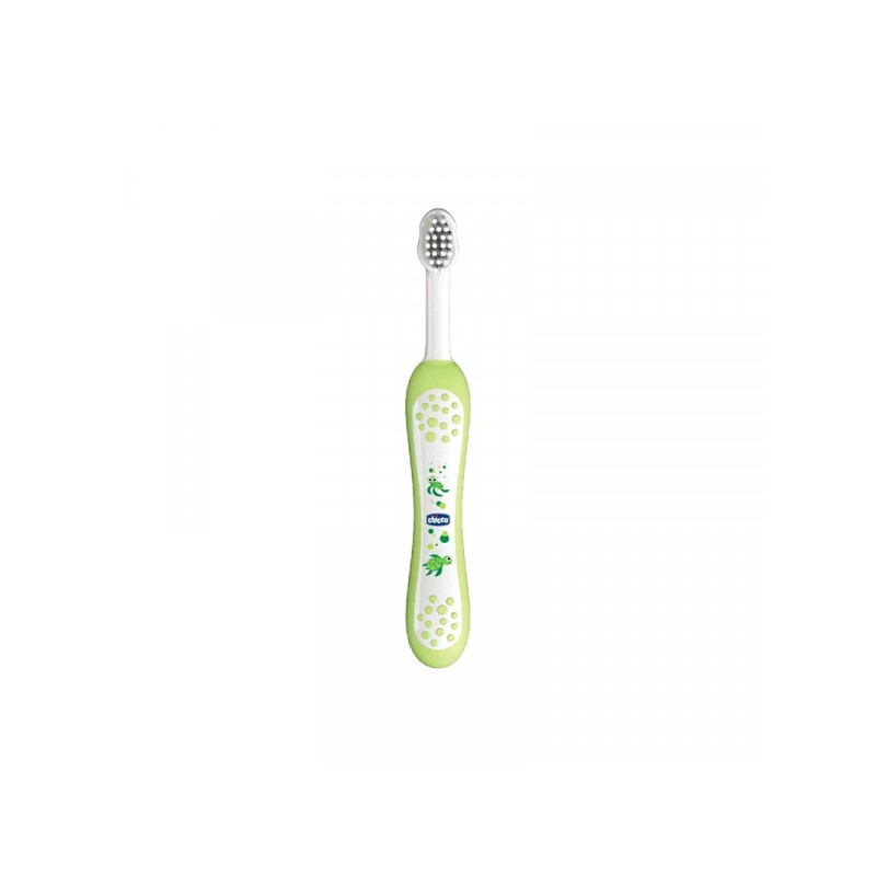 Chicco Escova de Dentes Leite 6-36M Verde