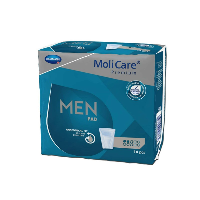 Penso para Incontinência MoliCare Men Pad 2 Gotas x14 unidades