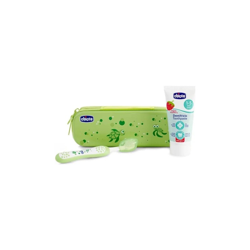 Chicco Conjunto Higiene Oral Verde 12M+