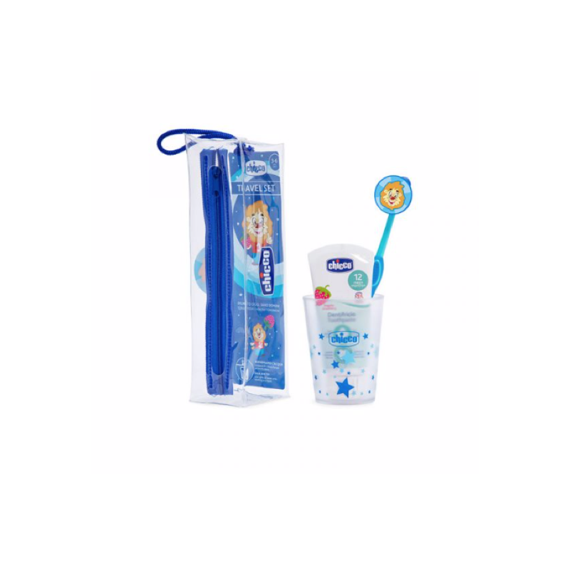 Chicco Conjunto Higiene Oral Azul 3-6 Anos