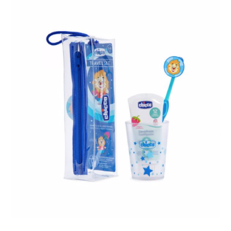 Chicco Conjunto Higiene Oral Azul 3-6 Anos