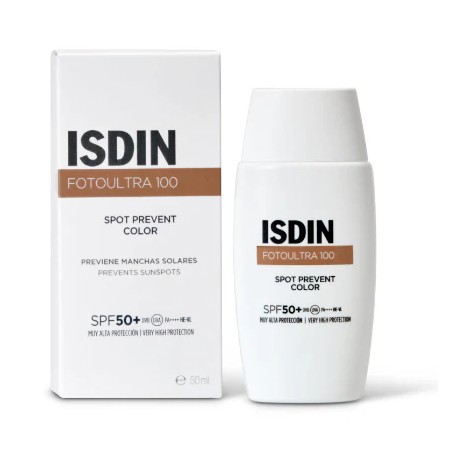 Protetor Solar Isdin Fotoultra 100 Spot Prevent com Cor SPF50+ 50ml