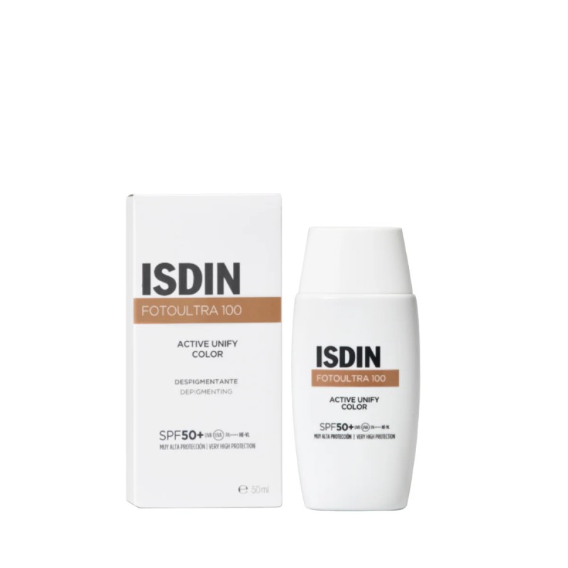 Protetor Solar ISDIN FotoUltra 100 Active Unify com Cor SPF50+ 50 mL