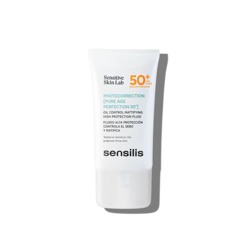 Sensilis Photocorrection Pure Age Perfection SPF50 40 ml – Protetor Solar Anti-Idade com Cor