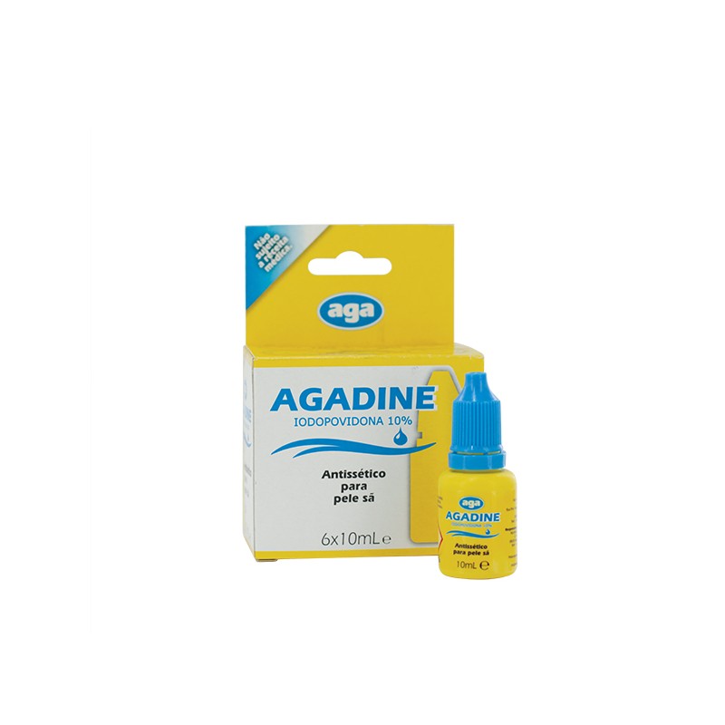 Iodopovidona Dérmica 10% Agadine 10ml (6 unidades)