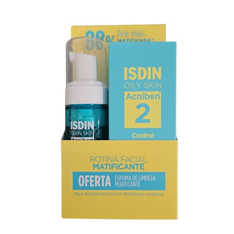 Isdin Acniben Gel-Creme 40mL OFERTA Espuma de Limpeza 50mL