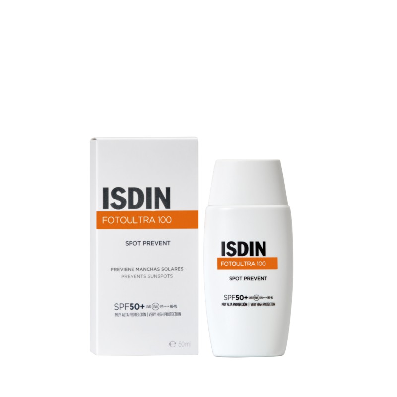 Protetor Solar Isdin Fotoultra 100 Spot Prevent Fusion Fluid SPF50+ 50ml