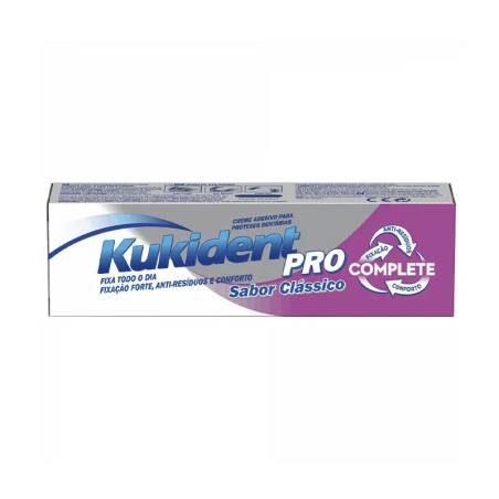 Kukident Pro Complete Creme Clássico Prótese 47g