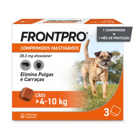 Frontpro 4-10kg 3 Comprimidos Mastigáveis