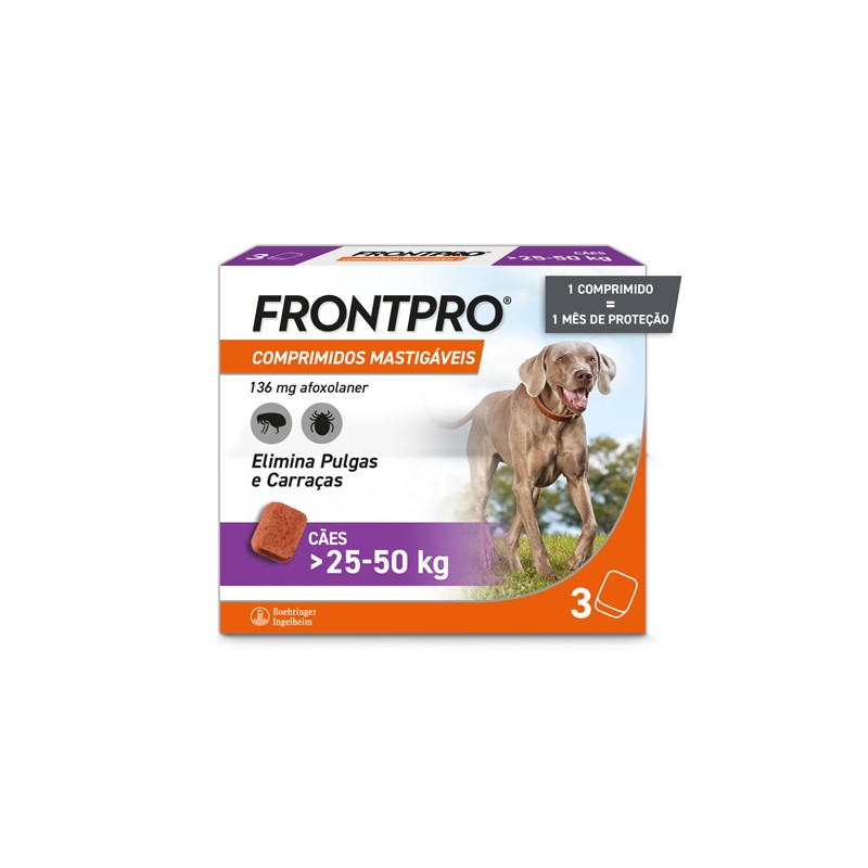 Frontpro 25-50kg 3 Comprimidos Mastigáveis
