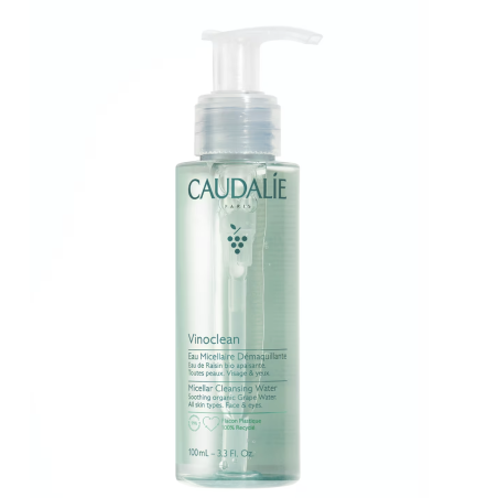 Caudalie Vinoclean Água Micelar Desmaquilhante 100ml – Limpeza Suave e Hidratação para Todos os Tipos de Pele
