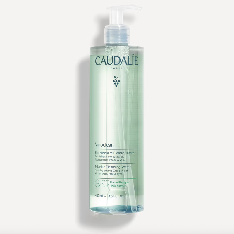 Caudalie Vinoclean Água Micelar Desmaquilhante 400ml – Limpeza Suave e Hidratação para Todos os Tipos de Pele