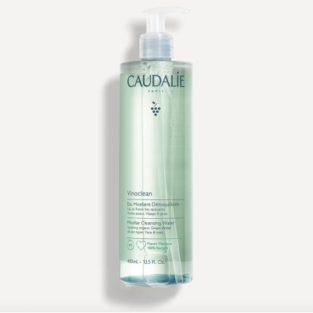 Caudalie Vinoclean Água Micelar Desmaquilhante 400ml – Limpeza Suave e Hidratação para Todos os Tipos de Pele