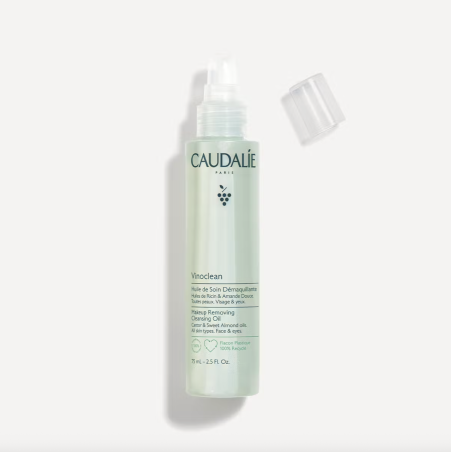 Caudalie Vinoclean Óleo Desmaquilhante 75ml – Limpeza Suave e Eficaz para Rosto e Olhos