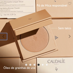 Caudalie Vinocrush Pó Bronzeador Longa Duração 8,5g – Efeito Solar Natural e Luminoso